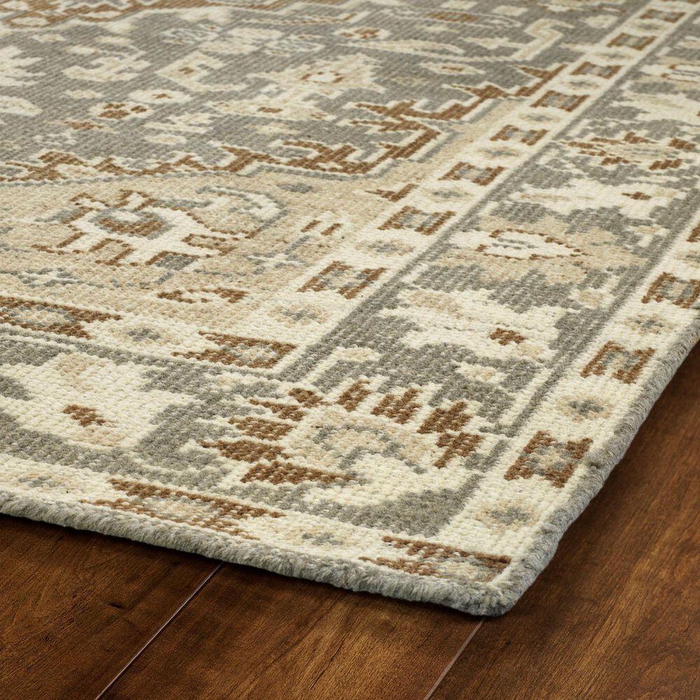 2' x 3' Grey Kaleen Herrera Collection Hand-Knotted Area Rug 2' x 3' Grey Kaleen Herrera Collection Hand-Knotted Area Rug